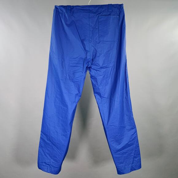 WALTER VAN BEIRENDONCK 32 Blue Polyurethane Blend Oversized Cargo Casual Pants - Picture 3 of 7